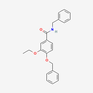 molecular formula C23H23NO3 B4749899 N-benzyl-4-(benzyloxy)-3-ethoxybenzamide 