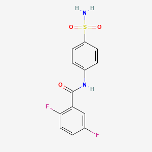 molecular formula C13H10F2N2O3S B4749939 N-[4-(aminosulfonyl)phenyl]-2,5-difluorobenzamide 