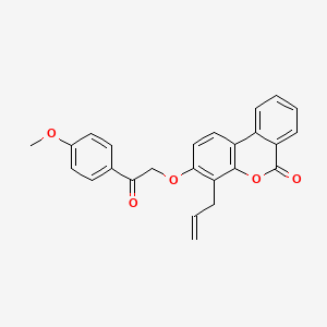 molecular formula C25H20O5 B4749958 4-allyl-3-[2-(4-methoxyphenyl)-2-oxoethoxy]-6H-benzo[c]chromen-6-one 