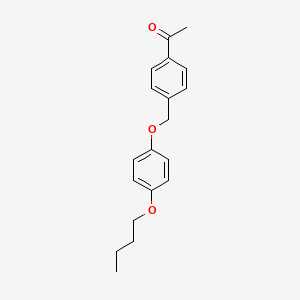 molecular formula C19H22O3 B4750029 1-{4-[(4-butoxyphenoxy)methyl]phenyl}ethanone 
