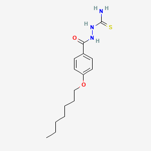 molecular formula C15H23N3O2S B4750101 2-[4-(heptyloxy)benzoyl]hydrazinecarbothioamide 