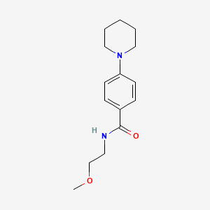 molecular formula C15H22N2O2 B4750130 N-(2-methoxyethyl)-4-(1-piperidinyl)benzamide 