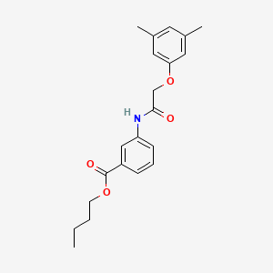 molecular formula C21H25NO4 B4750155 butyl 3-{[(3,5-dimethylphenoxy)acetyl]amino}benzoate 