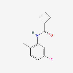 molecular formula C12H14FNO B4750175 N-(5-fluoro-2-methylphenyl)cyclobutanecarboxamide 
