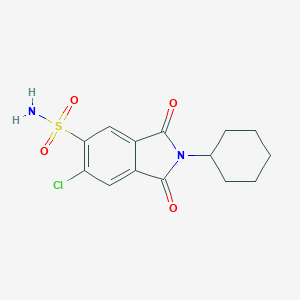 6-Chloro-2-cyclohexyl-2,3-dihydro-1,3-dioxo-1H-isoindole-5-sulphonamide