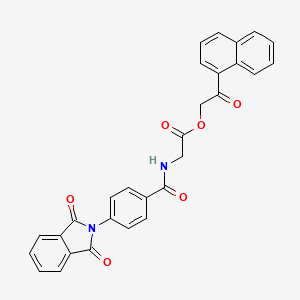 molecular formula C29H20N2O6 B4750200 2-(1-naphthyl)-2-oxoethyl N-[4-(1,3-dioxo-1,3-dihydro-2H-isoindol-2-yl)benzoyl]glycinate 