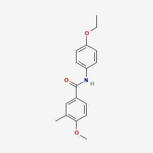 molecular formula C17H19NO3 B4750248 N-(4-ethoxyphenyl)-4-methoxy-3-methylbenzamide 