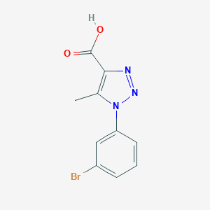 molecular formula C10H8BrN3O2 B475030 1-(3-bromophenyl)-5-methyl-1H-1,2,3-triazole-4-carboxylic acid CAS No. 210159-08-3
