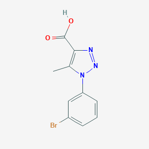 molecular formula C10H8BrN3O2 B475030 1-(3-溴苯基)-5-甲基-1H-1,2,3-三唑-4-甲酸 CAS No. 210159-08-3