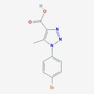 molecular formula C10H8BrN3O2 B475031 1-(4-溴苯基)-5-甲基-1H-1,2,3-三唑-4-羧酸 CAS No. 20725-34-2