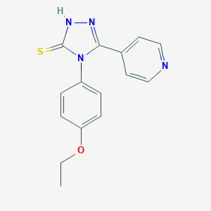 molecular formula C15H14N4OS B475034 4-(4-ethoxyphenyl)-5-(pyridin-4-yl)-4H-1,2,4-triazole-3-thiol CAS No. 111290-75-6