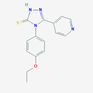 molecular formula C15H14N4OS B475034 4-(4-乙氧基苯基)-5-(吡啶-4-基)-4H-1,2,4-三唑-3-硫醇 CAS No. 111290-75-6