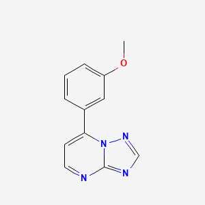 molecular formula C12H10N4O B4750412 7-(3-methoxyphenyl)[1,2,4]triazolo[1,5-a]pyrimidine 