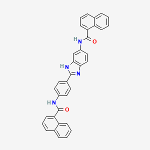 N-{4-[6-(1-naphthoylamino)-1H-benzimidazol-2-yl]phenyl}-1-naphthamide