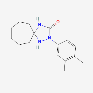 molecular formula C16H23N3O B4750471 2-(3,4-dimethylphenyl)-1,2,4-triazaspiro[4.6]undecan-3-one 