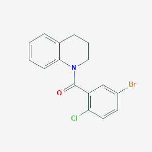 molecular formula C16H13BrClNO B4750576 1-(5-bromo-2-chlorobenzoyl)-1,2,3,4-tetrahydroquinoline 