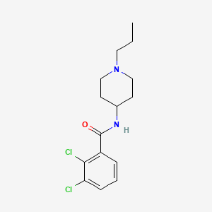 molecular formula C15H20Cl2N2O B4750628 2,3-dichloro-N-(1-propyl-4-piperidinyl)benzamide 
