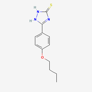 molecular formula C12H15N3OS B4750687 5-(4-butoxyphenyl)-4H-1,2,4-triazole-3-thiol 