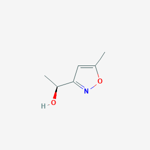 molecular formula C6H9NO2 B047508 (S)-1-(5-甲基异噁唑-3-基)乙醇 CAS No. 119596-06-4