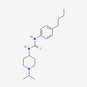 molecular formula C19H31N3S B4750836 N-(4-butylphenyl)-N'-(1-isopropyl-4-piperidinyl)thiourea 