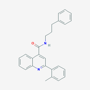 molecular formula C26H24N2O B4750887 2-(2-methylphenyl)-N-(3-phenylpropyl)-4-quinolinecarboxamide 