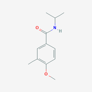 molecular formula C12H17NO2 B4750895 N-isopropyl-4-methoxy-3-methylbenzamide 