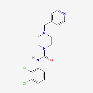 molecular formula C17H18Cl2N4O B4750898 N-(2,3-dichlorophenyl)-4-(4-pyridinylmethyl)-1-piperazinecarboxamide 