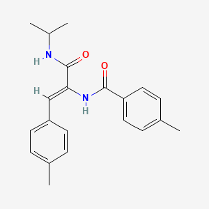molecular formula C21H24N2O2 B4750910 N-[1-[(isopropylamino)carbonyl]-2-(4-methylphenyl)vinyl]-4-methylbenzamide 