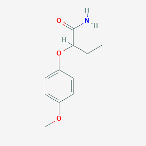 molecular formula C11H15NO3 B4750949 2-(4-methoxyphenoxy)butanamide 
