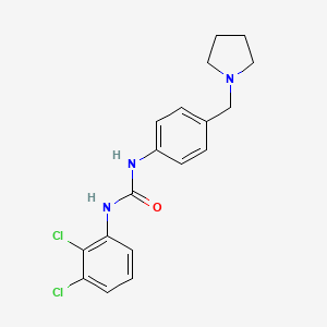 molecular formula C18H19Cl2N3O B4750962 N-(2,3-dichlorophenyl)-N'-[4-(1-pyrrolidinylmethyl)phenyl]urea 