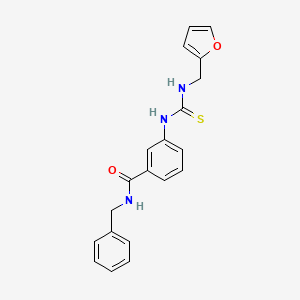 N-benzyl-3-({[(2-furylmethyl)amino]carbonothioyl}amino)benzamide