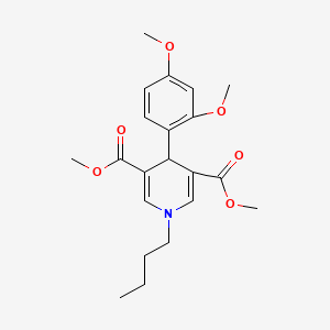 molecular formula C21H27NO6 B4751021 dimethyl 1-butyl-4-(2,4-dimethoxyphenyl)-1,4-dihydro-3,5-pyridinedicarboxylate 