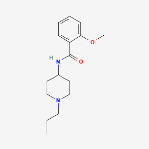 molecular formula C16H24N2O2 B4751028 2-methoxy-N-(1-propyl-4-piperidinyl)benzamide 