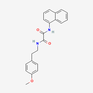molecular formula C21H20N2O3 B4751054 N-[2-(4-methoxyphenyl)ethyl]-N'-1-naphthylethanediamide 