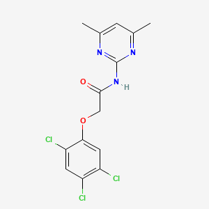 molecular formula C14H12Cl3N3O2 B4751077 N-(4,6-dimethyl-2-pyrimidinyl)-2-(2,4,5-trichlorophenoxy)acetamide 