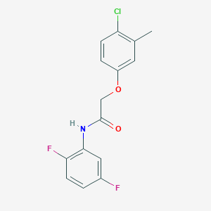 molecular formula C15H12ClF2NO2 B4751097 2-(4-chloro-3-methylphenoxy)-N-(2,5-difluorophenyl)acetamide 