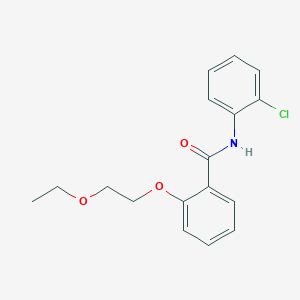 molecular formula C17H18ClNO3 B4751171 N-(2-chlorophenyl)-2-(2-ethoxyethoxy)benzamide 