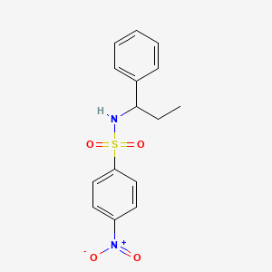 molecular formula C15H16N2O4S B4751185 4-nitro-N-(1-phenylpropyl)benzenesulfonamide CAS No. 832674-24-5