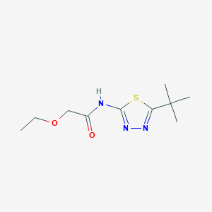 molecular formula C10H17N3O2S B4751221 N-(5-tert-butyl-1,3,4-thiadiazol-2-yl)-2-ethoxyacetamide 