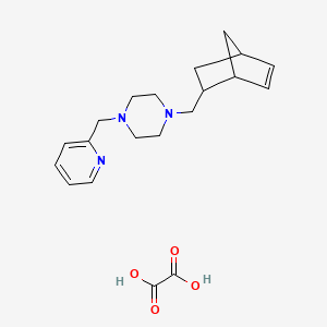 1-(bicyclo[2.2.1]hept-5-en-2-ylmethyl)-4-(2-pyridinylmethyl)piperazine oxalate