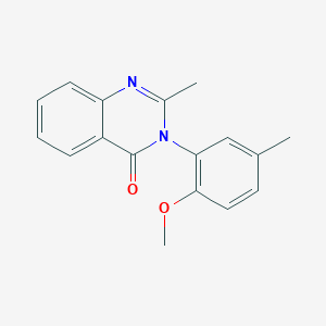 molecular formula C17H16N2O2 B4751348 3-(2-methoxy-5-methylphenyl)-2-methyl-4(3H)-quinazolinone 