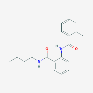 molecular formula C19H22N2O2 B4751352 N-{2-[(butylamino)carbonyl]phenyl}-2-methylbenzamide 