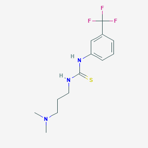 molecular formula C13H18F3N3S B4751390 N-[3-(dimethylamino)propyl]-N'-[3-(trifluoromethyl)phenyl]thiourea 