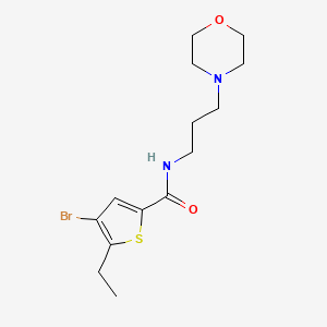 molecular formula C14H21BrN2O2S B4751530 4-bromo-5-ethyl-N-[3-(4-morpholinyl)propyl]-2-thiophenecarboxamide 