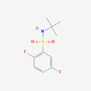 molecular formula C10H13F2NO2S B4751538 N-(tert-butyl)-2,5-difluorobenzenesulfonamide 
