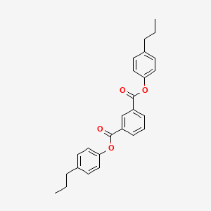 molecular formula C26H26O4 B4751548 bis(4-propylphenyl) isophthalate 