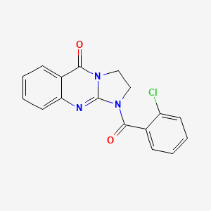 molecular formula C17H12ClN3O2 B4751575 1-(2-chlorobenzoyl)-2,3-dihydroimidazo[2,1-b]quinazolin-5(1H)-one 