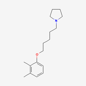molecular formula C17H27NO B4751579 1-[5-(2,3-dimethylphenoxy)pentyl]pyrrolidine 