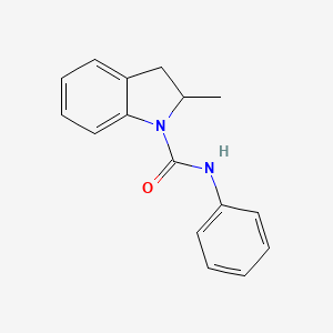 molecular formula C16H16N2O B4751587 2-methyl-N-phenyl-1-indolinecarboxamide 
