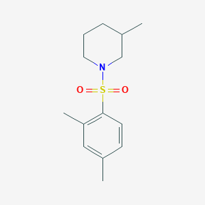molecular formula C14H21NO2S B4751621 1-[(2,4-dimethylphenyl)sulfonyl]-3-methylpiperidine 